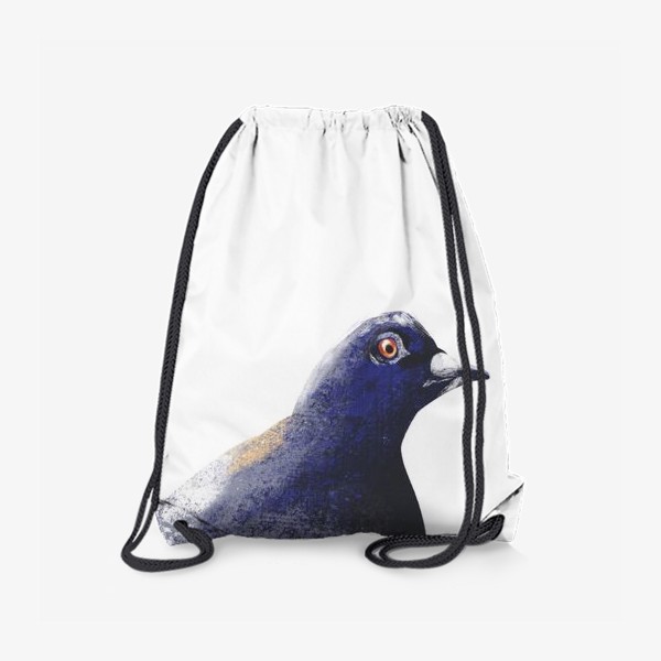 Рюкзак «Пастельная нарисованная вручную иллюстрация городской птицы. Голубь, скетч»