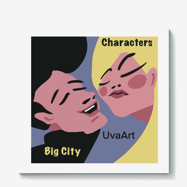 Холст «Big City Characters/ Персонажи большого города»