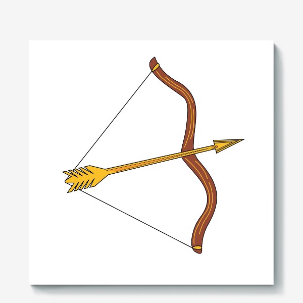 Холст «Стрелец лук стрелы»
