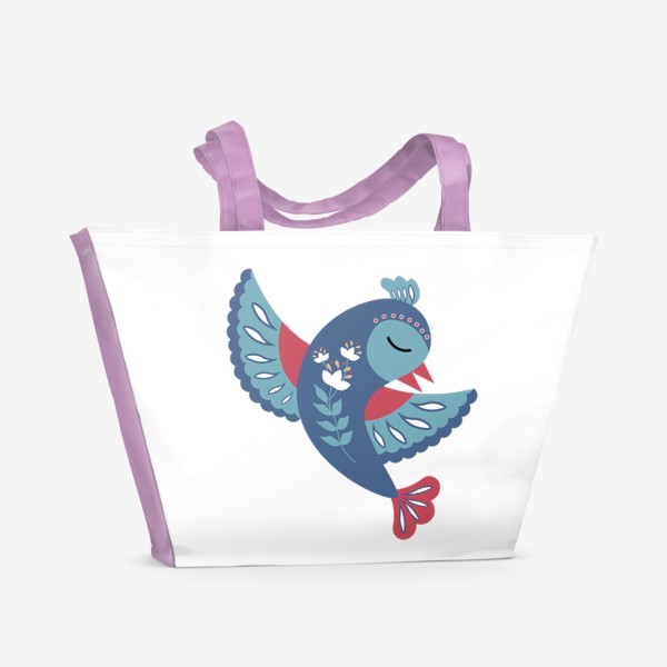 Пляжная сумка «Сказочная птица»
