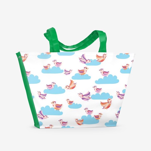 Пляжная сумка «Птицы в небе»