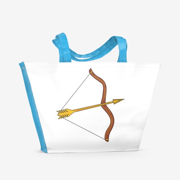 Пляжная сумка «Стрелец лук стрелы»