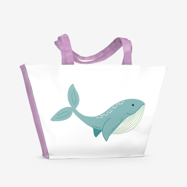 Пляжная сумка «Кит. Символ океана. »