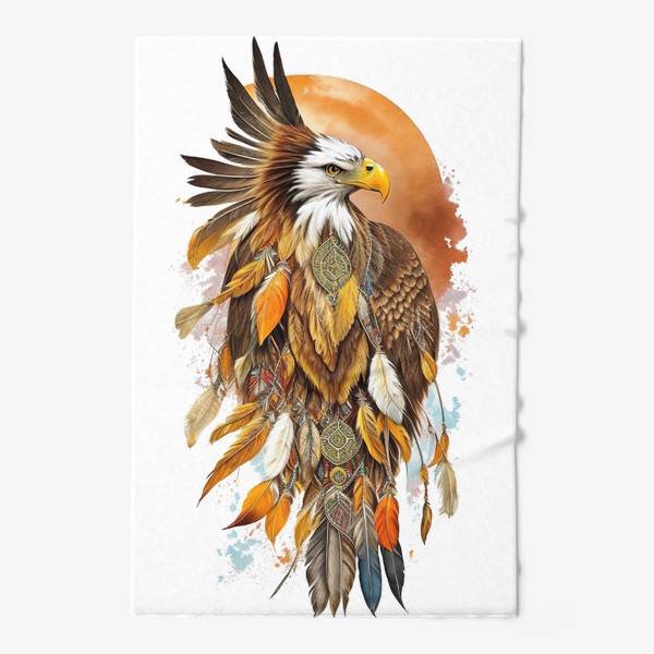 Полотенце «Орёл символ индейского племени»