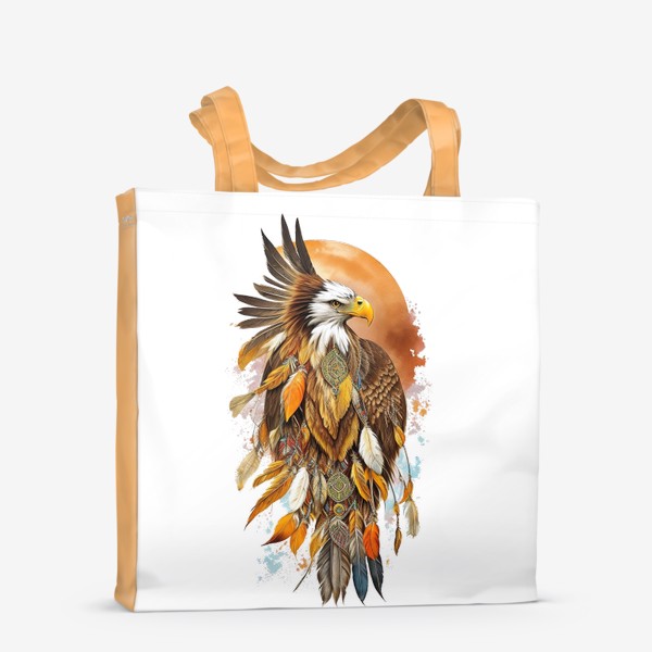 Сумка-шоппер «Орёл символ индейского племени»