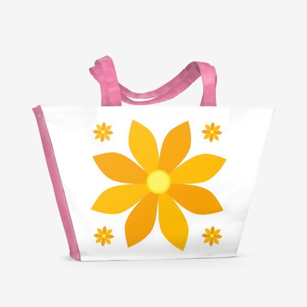 Пляжная сумка «Цветы летний день»