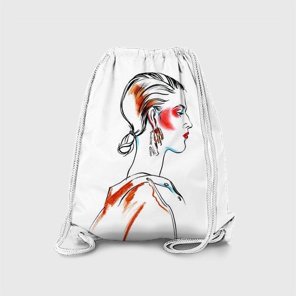 Рюкзак «Девушка с ярким макияжем»