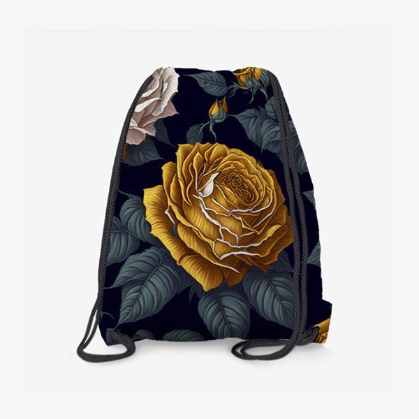 Рюкзак «Золотые и кремовые розы»