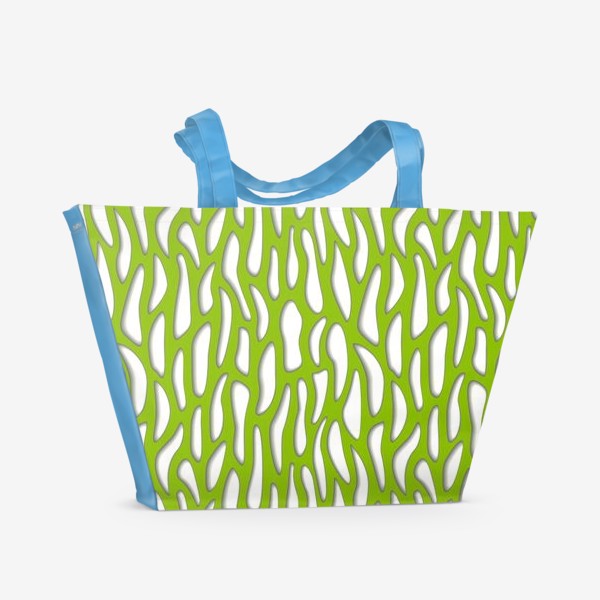 Пляжная сумка «Bright Green Abstract Texture»