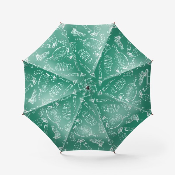 Зонт «Японский дайкон, паттерн»