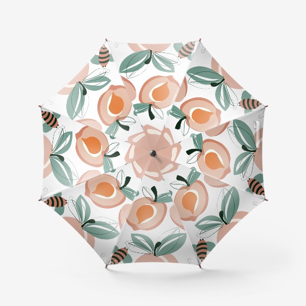 Зонт «Абрикосы.Абстракция с абрикосами»