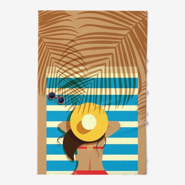 Полотенце «девушка на пляже»