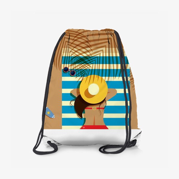 Рюкзак «девушка на пляже»