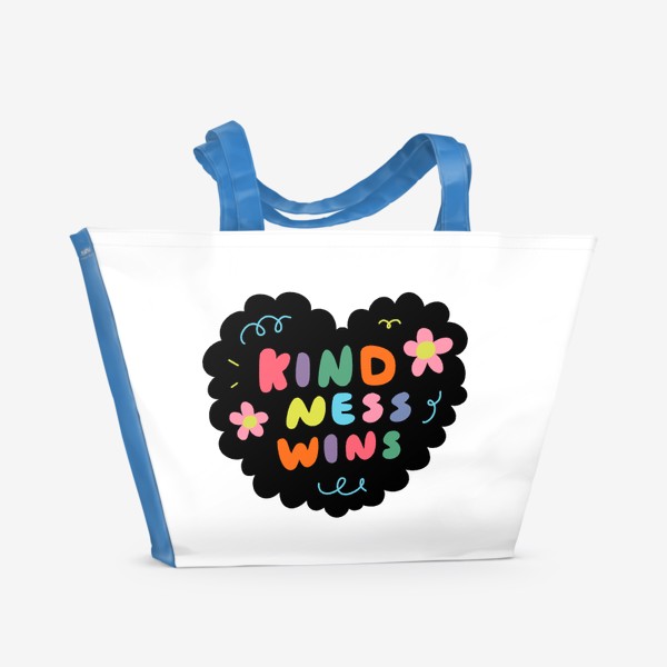 Пляжная сумка «доброта побеждает»