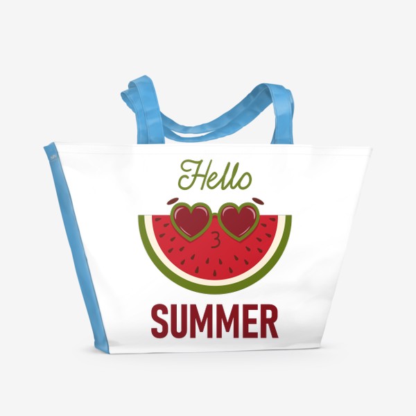 Пляжная сумка «Арбуз. Привет лето.»