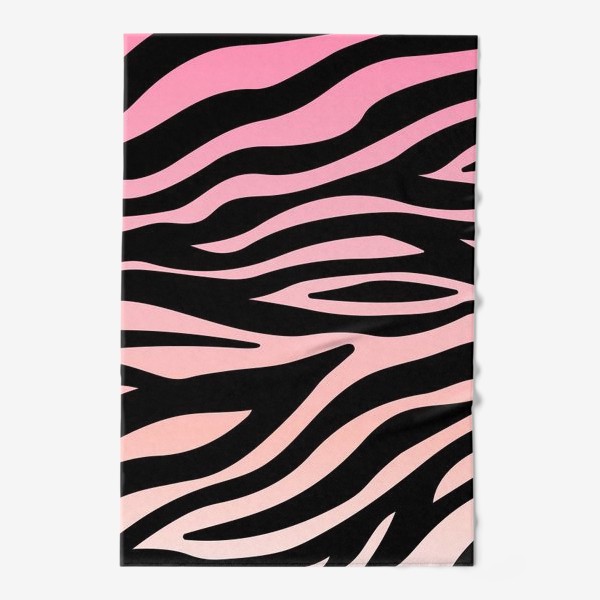Полотенце «Принт розовая зебра»
