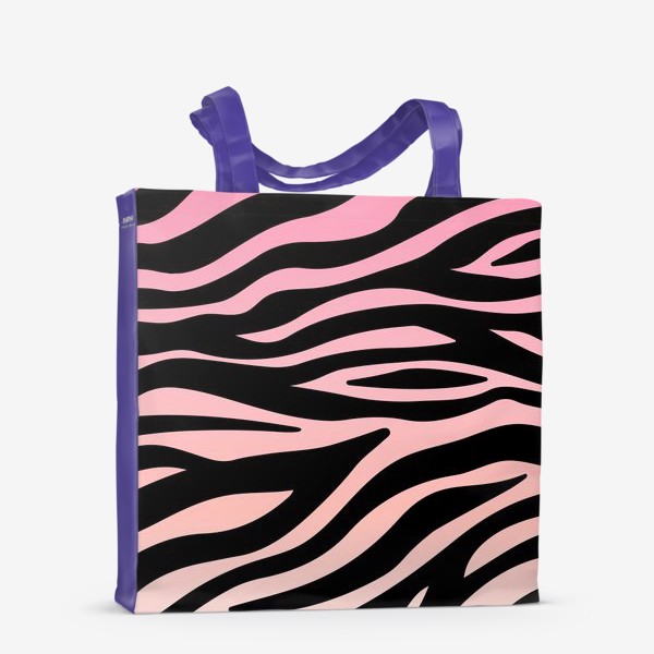 Сумка-шоппер «Принт розовая зебра»