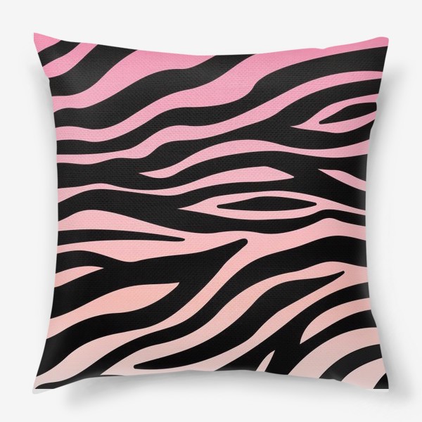 Подушка «Принт розовая зебра»