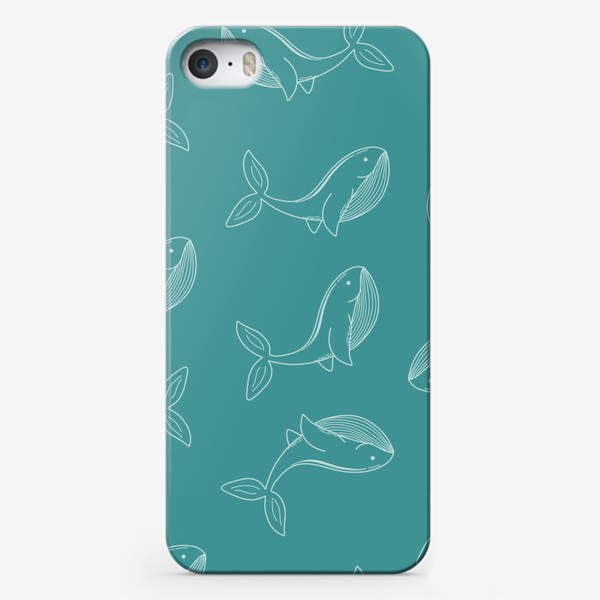 Чехол iPhone «Киты. Подводный мир, морские обитатели»