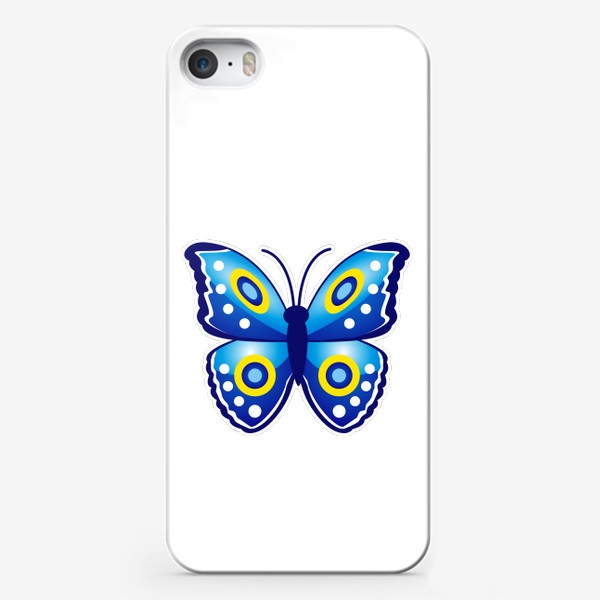 Чехол iPhone «Синяя бабочка»