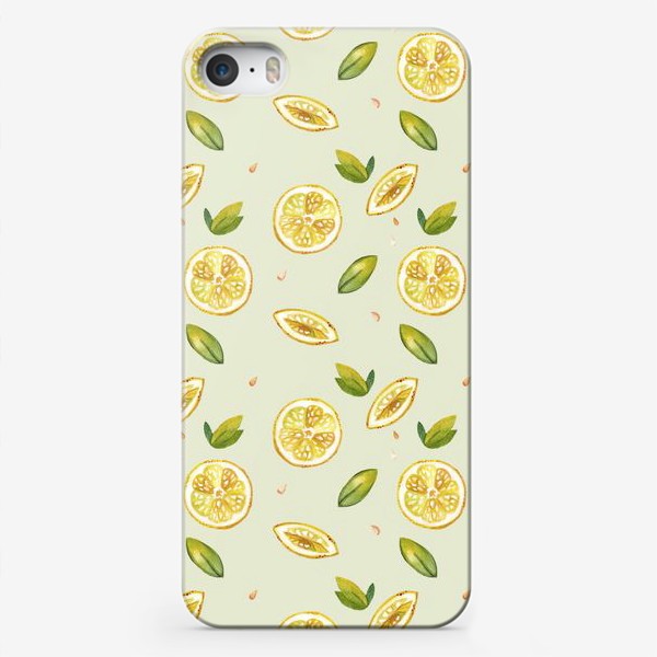 Чехол iPhone «Лимонный паттерн»