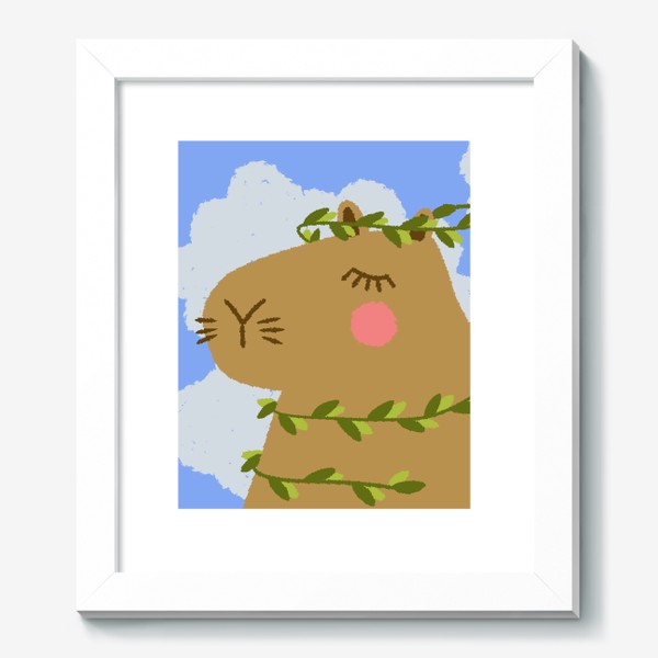 Картина «Летняя капибара. Портреты животных»