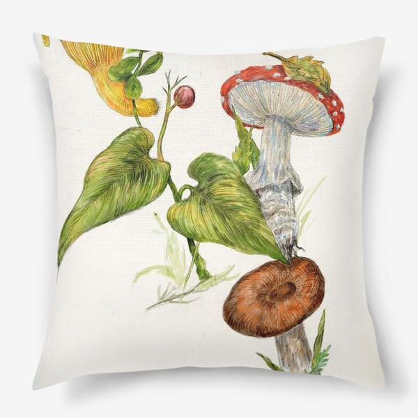 Подушка «Лесные дары грибы »