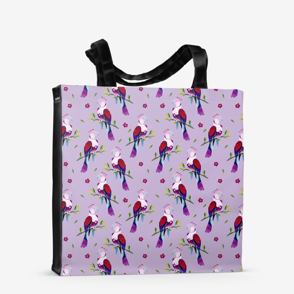 Сумка-шоппер «Фиолетовая птица»