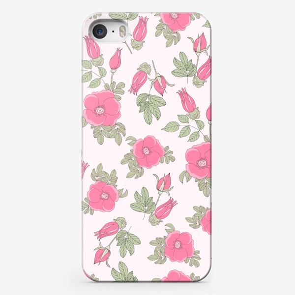Чехол iPhone «Цветущий шиповник»