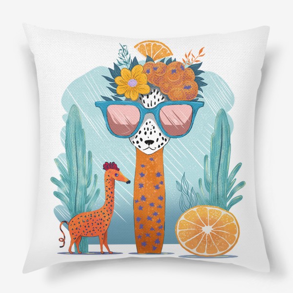 Подушка «Жираф- пальма »