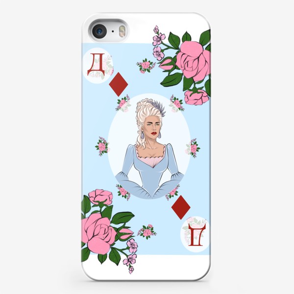 Чехол iPhone «Бубновая дама»