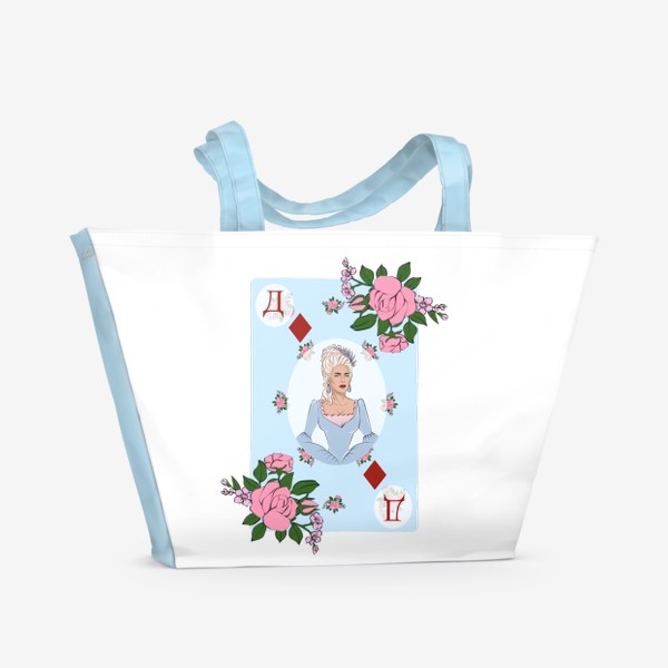 Пляжная сумка «Бубновая дама»