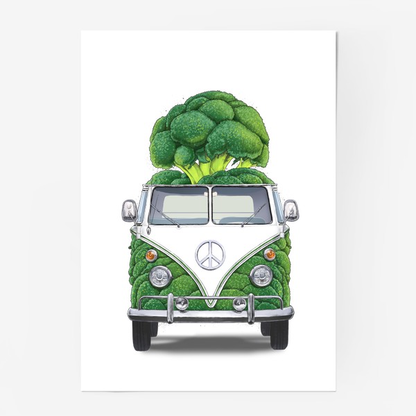 Постер «Фургон из брокколи»