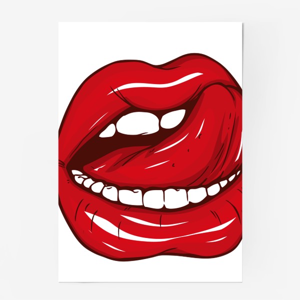 Постер «Алые губы с высунутым языком», купить в интернет-магазине в Москве, автор: Chris Doe, цена: 510 рублей, 83719.177767.1922594.7009778