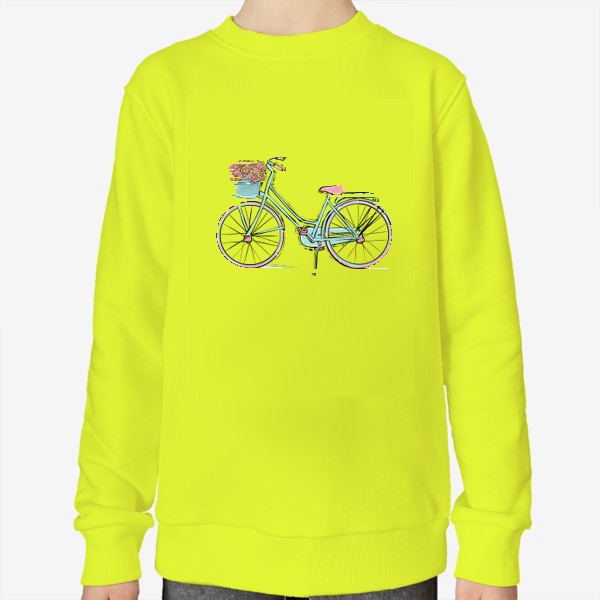 Свитшот «Велосипед с цветами»