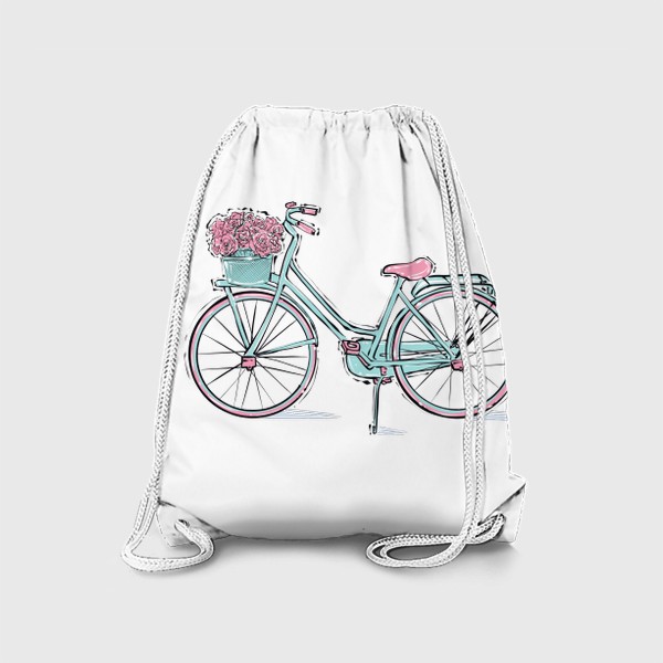 Рюкзак «Велосипед с цветами»
