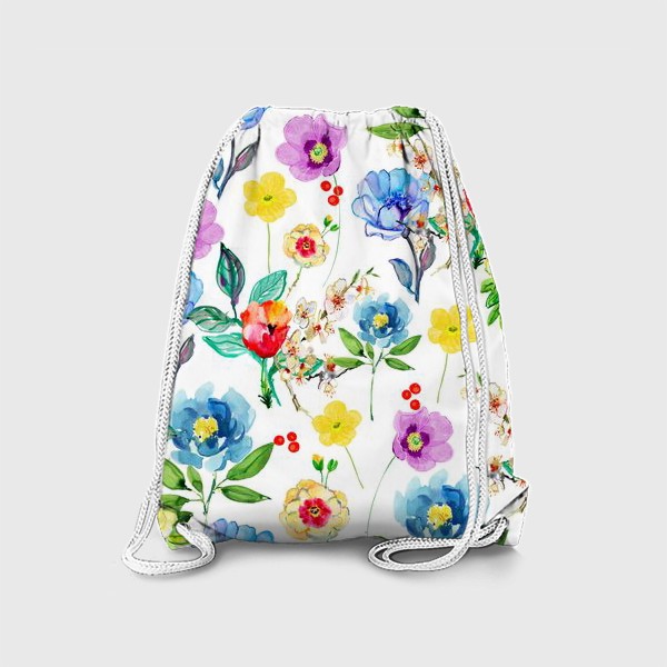 Рюкзак «разноцветные цветы»