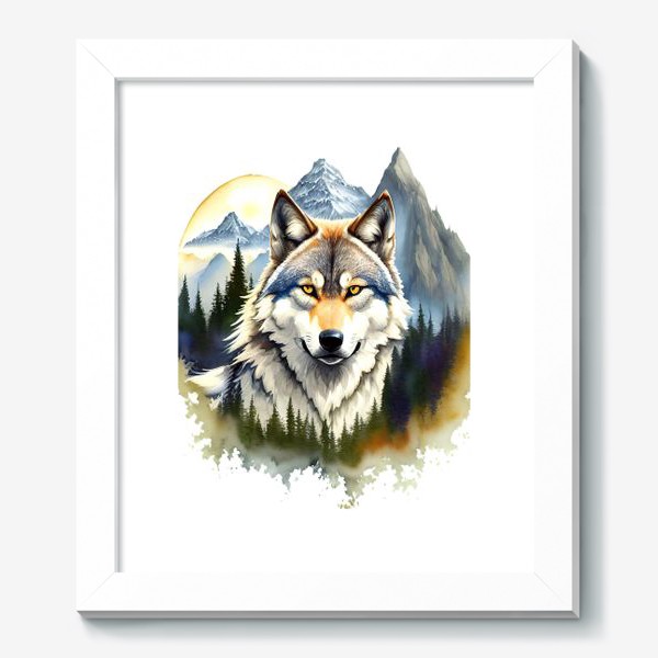 Картина «Волк в дикой природе»