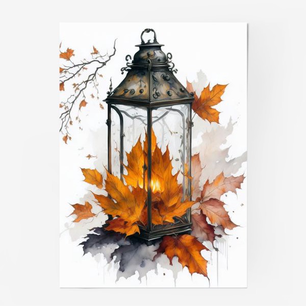 Постер «Осенний фонарик»