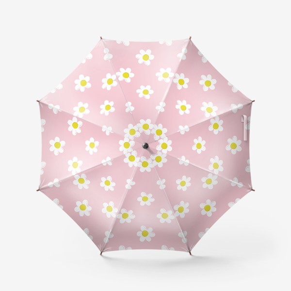 Зонт «Ромашки. Узор с полевыми цветами»
