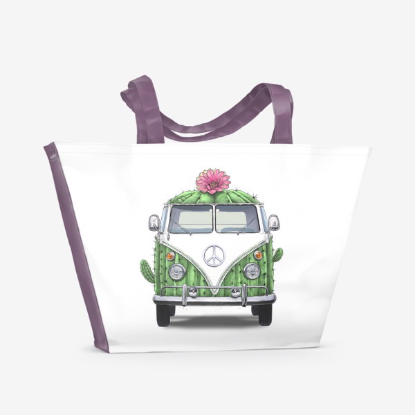 Пляжная сумка «Кактусовый фургон»