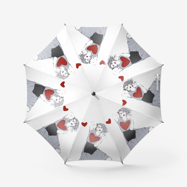 Зонт «Дама червовая»