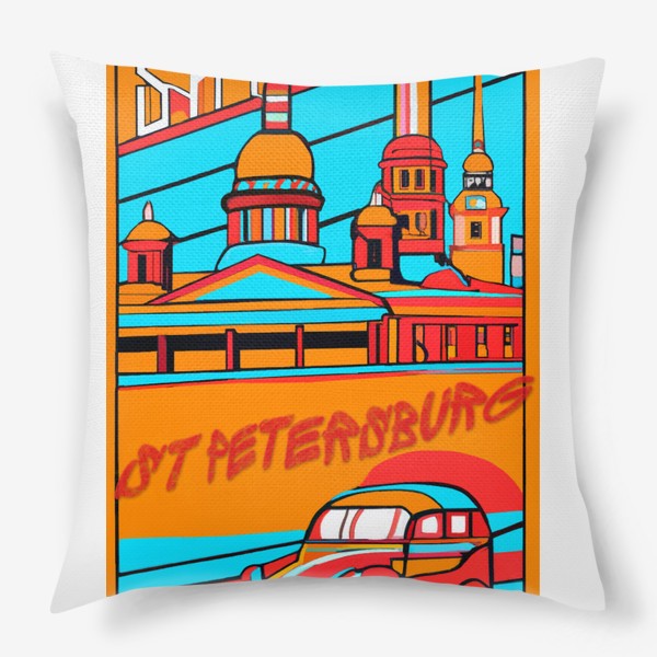 Подушка «Санкт-Петербург в стиле 30-х»