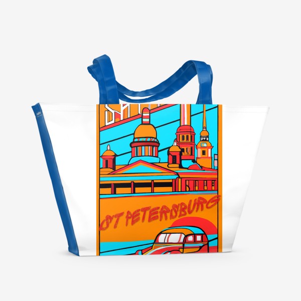 Пляжная сумка «Санкт-Петербург в стиле 30-х»