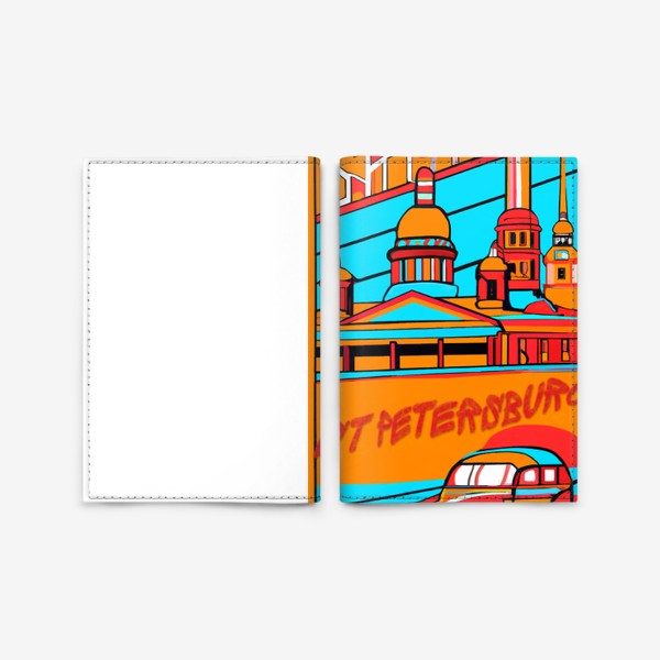 Обложка для паспорта «Санкт-Петербург в стиле 30-х»