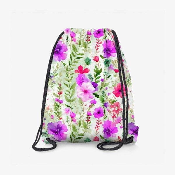 Рюкзак «Сиреневые акварельные цветы»