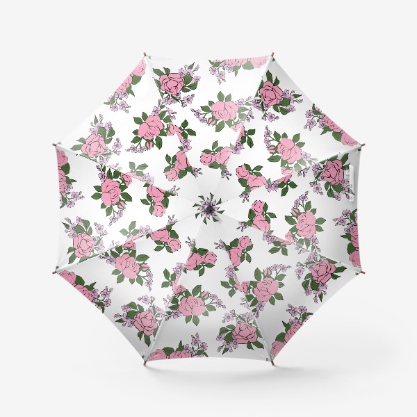 Зонт «Розовые розы»