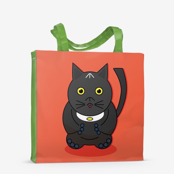Сумка-шоппер «кот коты стикер веселье»