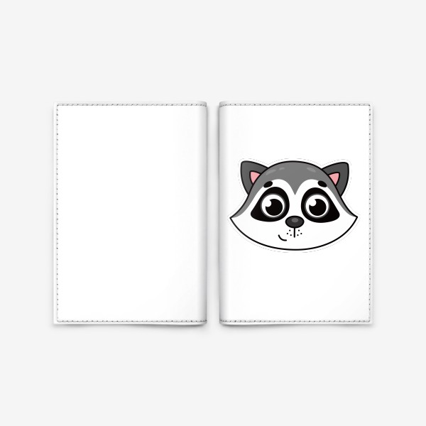 Обложка для паспорта «Мордочка енота»