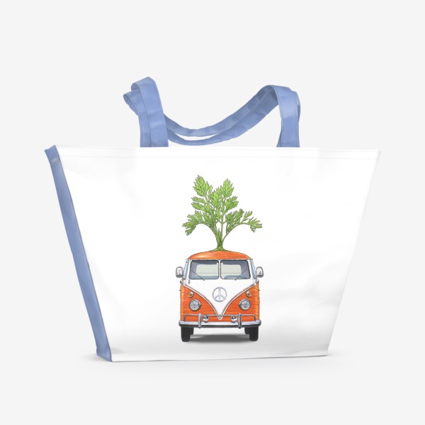 Пляжная сумка «Морковный фургон»